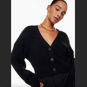 Aritzia NWT Black Babaton Canberra Cardigan Size Small